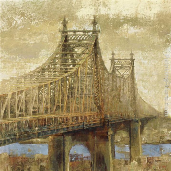 East River Bridge II painting - Michael Longo East River Bridge II art painting
